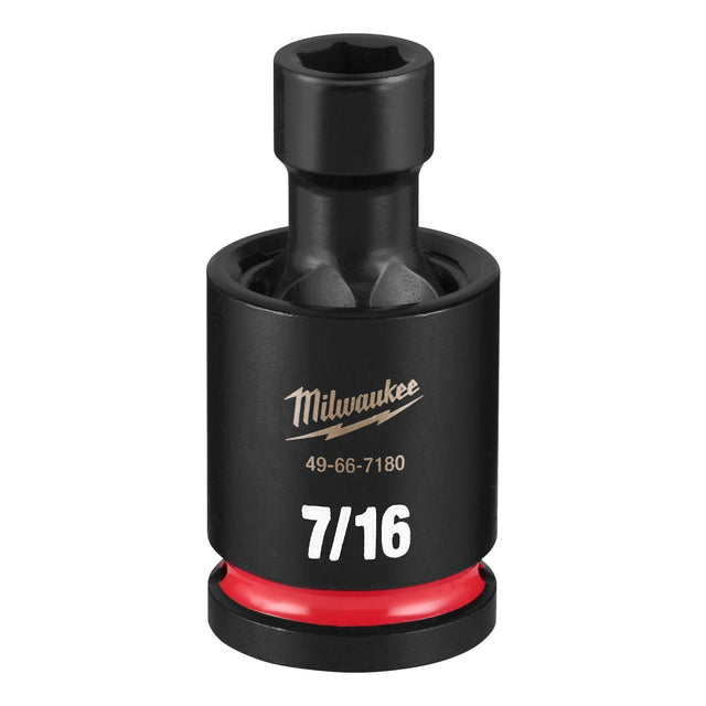 Milwaukee 49-66-7180 Shockwave Impact Duty 1/2" Drive 7/16" Standard Swivel Socket