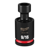 Milwaukee 49-66-7182 Shockwave 1/2" Drive 9/16" Standard Swivel Impact Socket
