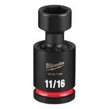 Milwaukee 49-66-7184 Shockwave 1/2" Drive 11/16" Standard 6-Point Swivel Impact Socket