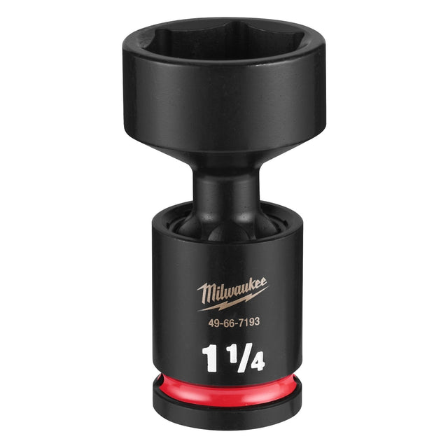 Milwaukee 49-66-7193 1/2" Drive 1-1/4" 6-Point Standard Swivel Impact Socket