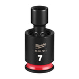 Milwaukee 49-66-7211 Shockwave 1/4" Drive 7 mm Standard Swivel Impact Socket