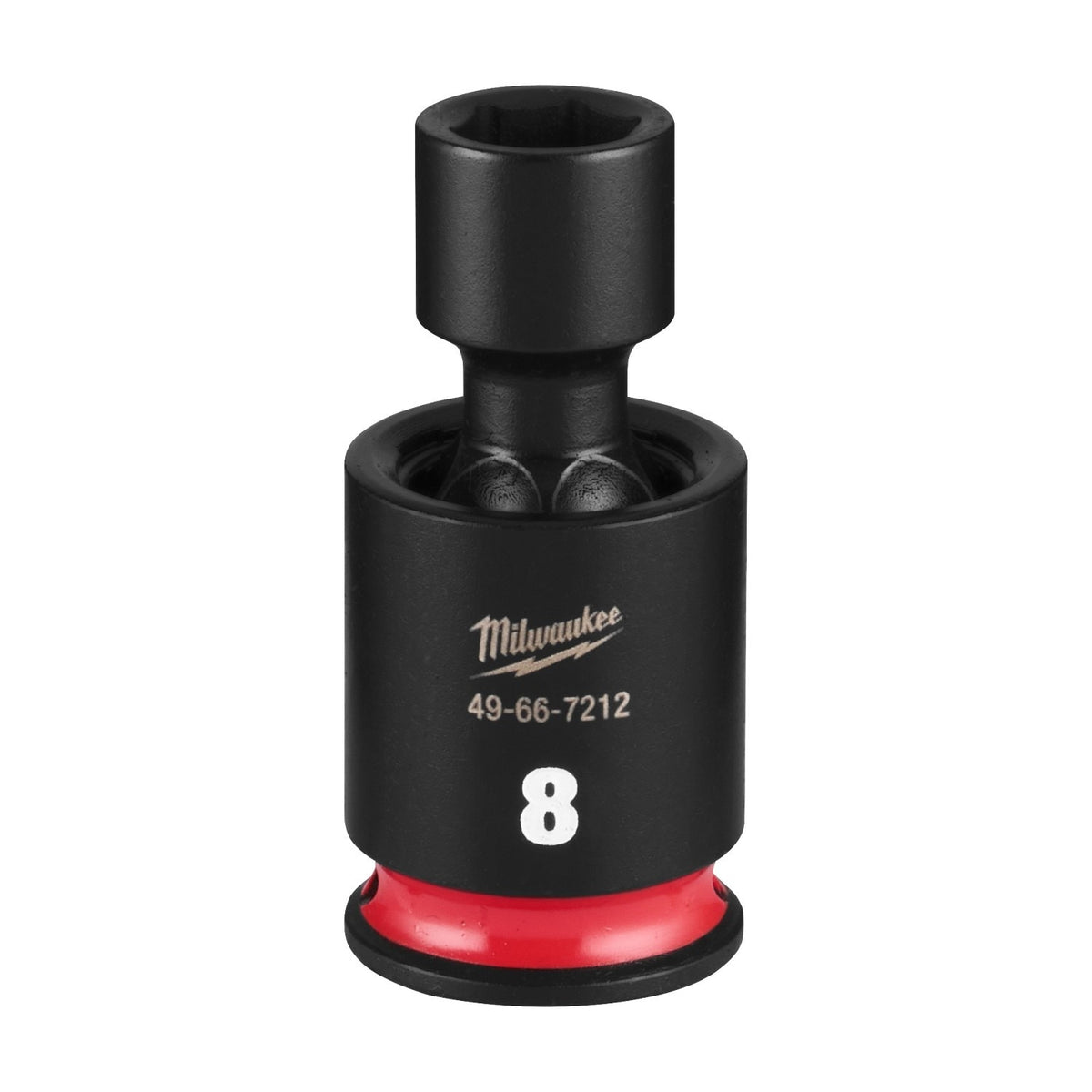 Milwaukee 49-66-7212 Shockwave 1/4" Drive 8 mm Standard Swivel Impact Socket