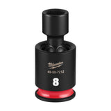 Milwaukee 49-66-7212 Shockwave 1/4" Drive 8 mm Standard Swivel Impact Socket