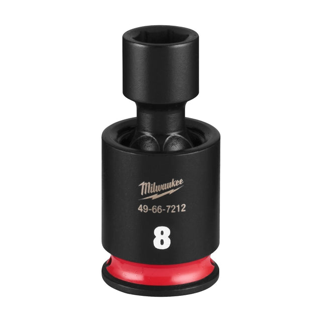 Milwaukee 49-66-7212 Shockwave 1/4" Drive 8 mm Standard Swivel Impact Socket