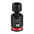 Milwaukee 49-66-7214 Shockwave Impact Duty 1/4" Drive 10 mm Standard Swivel Socket