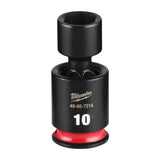 Milwaukee 49-66-7214 Shockwave Impact Duty 1/4" Drive 10 mm Standard Swivel Socket