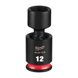 Milwaukee 49-66-7216 Shockwave 1/4" Drive 12 mm Standard Swivel Impact Socket