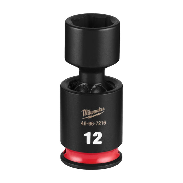 Milwaukee 49-66-7216 Shockwave 1/4" Drive 12 mm Standard Swivel Impact Socket