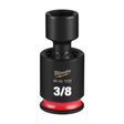 Milwaukee 49-66-7222 Shockwave 1/4" Drive 3/8" Standard Swivel Impact Socket