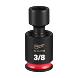 Milwaukee 49-66-7222 Shockwave 1/4" Drive 3/8" Standard Swivel Impact Socket