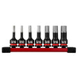 Milwaukee 49-66-7252 Shockwave Impact Duty 3/8" Drive 2" Hex SAE Bit Socket Set (7 Piece)