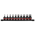 Milwaukee 49-66-7256 Shockwave 1/2" Drive 2" Hex Metric Impact Bit Socket Set (10 Piece)