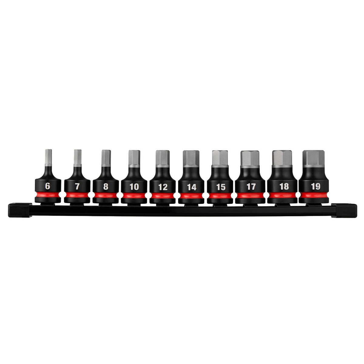 Milwaukee 49-66-7256 Shockwave 1/2" Drive 2" Hex Metric Impact Bit Socket Set (10 Piece)