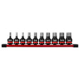 Milwaukee 49-66-7257 Shockwave 1/2" Drive 2" Hex SAE Impact Duty Bit Socket Set (10 Piece)