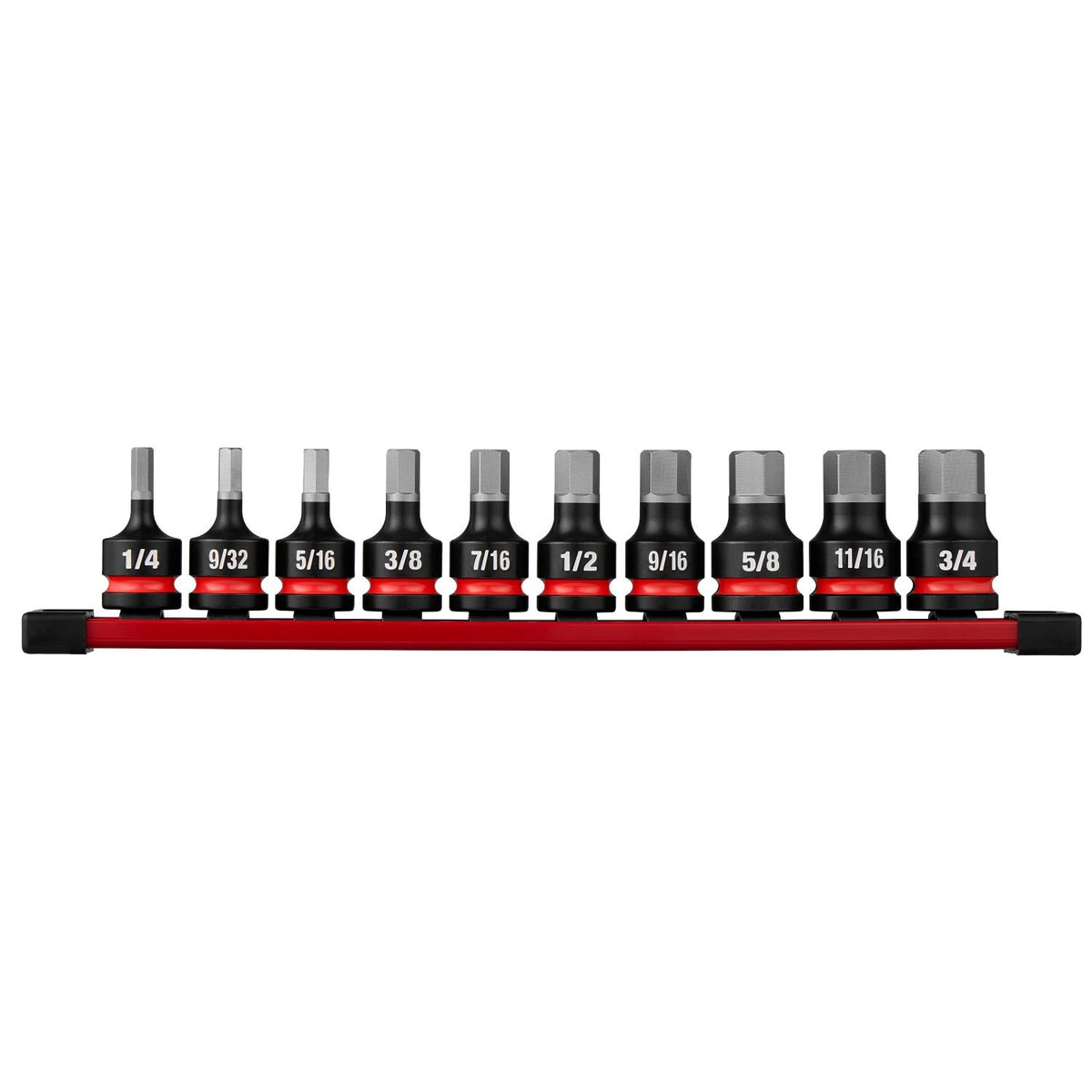 Milwaukee 49-66-7257 Shockwave 1/2" Drive 2" Hex SAE Impact Duty Bit Socket Set (10 Piece)