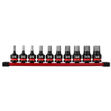 Milwaukee 49-66-7257 Shockwave 1/2" Drive 2" Hex SAE Impact Duty Bit Socket Set (10 Piece)