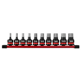 Milwaukee 49-66-7260 Shockwave 1/2" Drive 2" Hex SAE Metric Impact Bit Socket Set (20 Piece)