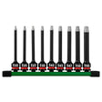 Milwaukee 49-66-7262 Shockwave 3/8" Drive 4" Torx Bit Socket Set (9 Piece)