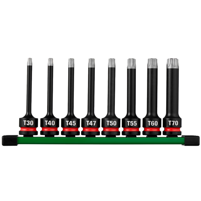 Milwaukee 49-66-7264 Shockwave Impact Duty 1/2" Drive 4" Torx Bit Socket Set (8 Piece)