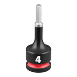 Milwaukee 49-66-7267 Shockwave Impact Duty 3/8" Drive 2" Hex 4mm Bit Socket
