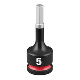 Milwaukee 49-66-7268 Shockwave Impact Duty 3/8" Drive 2" Hex 5mm Bit Socket