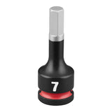 Milwaukee 49-66-7270 Shockwave 3/8" Drive 2" Hex 7 mm Impact Duty Bit Socket