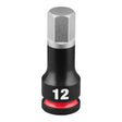 Milwaukee 49-66-7274 Shockwave Impact Duty 3/8" Drive 2" Hex 12 mm Bit Socket