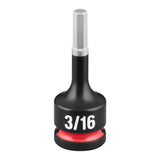 Milwaukee 49-66-7275 Shockwave Impact Duty 3/8" Drive 2" Hex 3/16" Bit Socket
