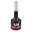 Milwaukee 49-66-7277 Shockwave Impact Duty 3/8" Drive 2" Hex 1/4" Bit Socket