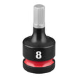 Milwaukee 49-66-7299 Shockwave 1/2" Drive 2" Hex 8 mm Impact Duty Bit Socket