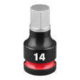Milwaukee 49-66-7302 1/2" Drive 2" Hex 14 mm Impact Duty Bit Socket