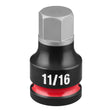 Milwaukee 49-66-7315 Shockwave 1/2" Drive 2" Hex 11/16" Impact Duty Bit Socket