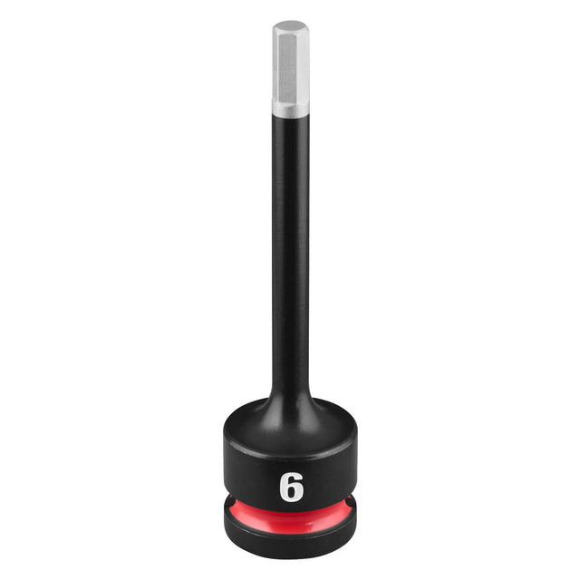 Milwaukee 49-66-7317 Shockwave Impact Duty 1/2" Drive 4" Hex 6 mm Bit Socket