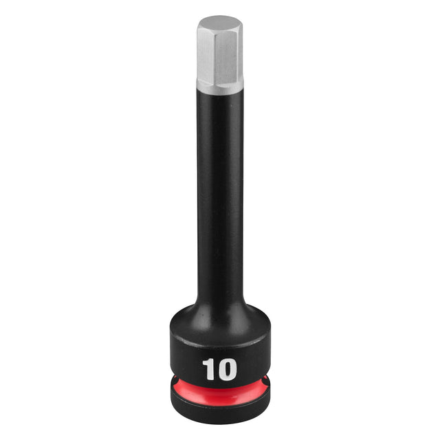 Milwaukee 49-66-7320 Shockwave Impact Duty Half Inch Drive 4" Hex 10 mm Bit Socket