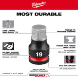 Milwaukee 49-66-7321 Shockwave 1/2" Drive 4" Hex 12 mm Impact Duty Bit Socket - 4