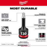 Milwaukee 49-66-7341 Shockwave 3/8" Drive 2" Torx T30 Impact Duty Bit Socket - 4