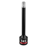 Milwaukee 49-66-7352 Shockwave 3/8" Drive 4" Torx T45 Impact Duty Bit Socket