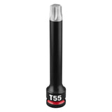 Milwaukee 49-66-7355 Shockwave Impact Duty 3/8" Drive 4" Torx T55 Bit Socket