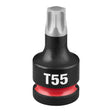 Milwaukee 49-66-7361 Shockwave 1/2" Drive 2" Torx T55 Impact Duty Bit Socket