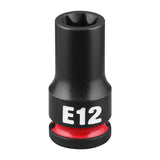 Milwaukee 49-66-7379 Shockwave 3/8" Drive E-Torx E12 Impact Duty Bit Socket