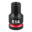 Milwaukee 49-66-7385 Shockwave Impact Duty 1/2" Drive E-Torx E14 Bit Socket