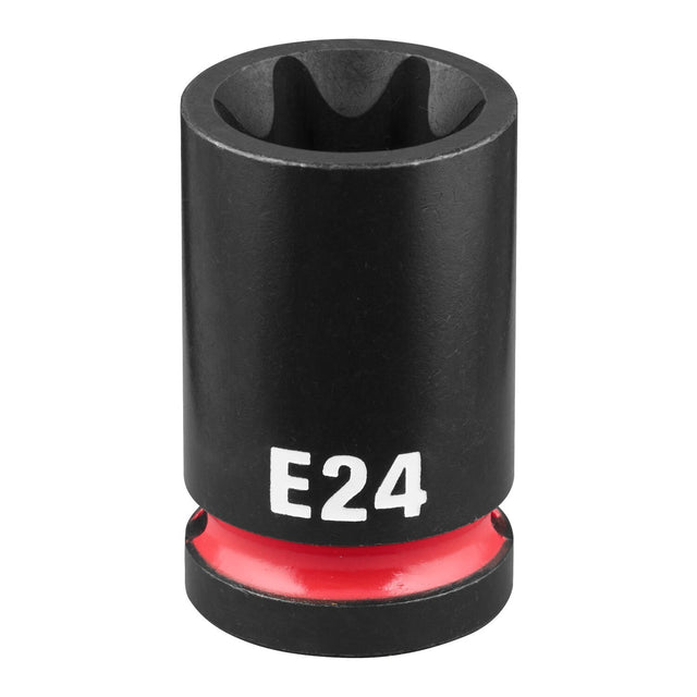 Milwaukee 49-66-7390 Shockwave 1/2" Drive E-Torx E24 Impact Duty Bit Socket
