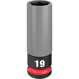 Milwaukee 49-66-7804 SHOCKWAVE Impact Duty 1/2 Drive 19MM Metric Lug Nut Wheel Socket