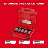 Milwaukee 49-66-7833 SHOCKWAVE Impact Duty 1/2 Drive SAE & Metric 11PC Lug Nut Wheel Socket Set - 8