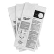 Milwaukee 49-90-1939 4Gal.  Fleece Dust Bags for M18 FUEL Wet Dry Vacuum (3 Pack)