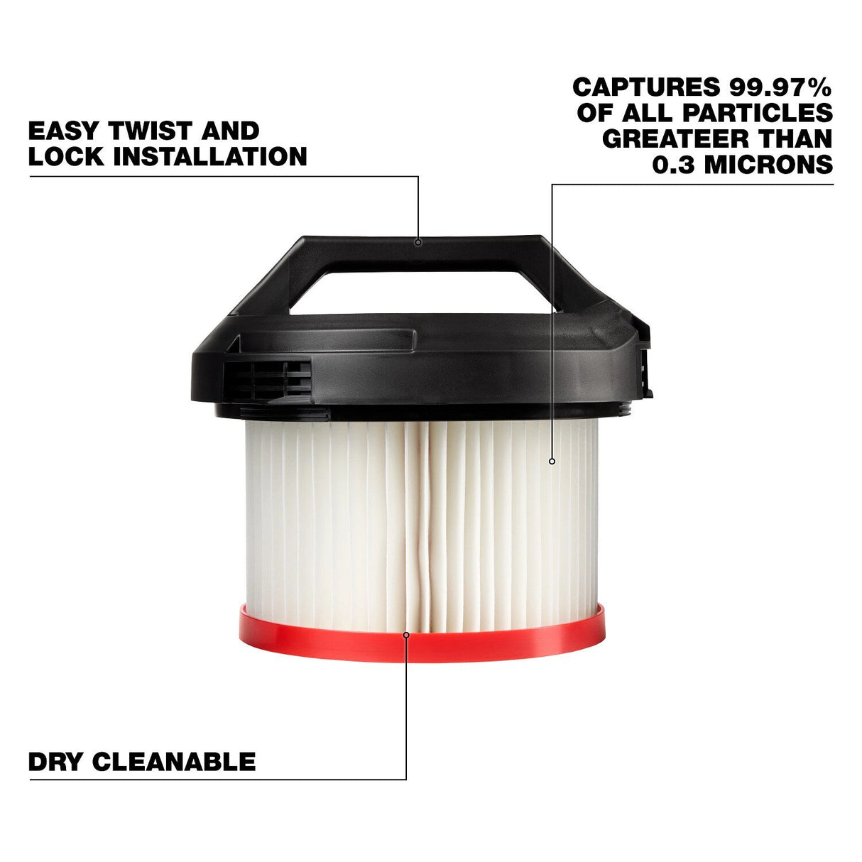 Milwaukee 49-90-1961 HEPA Filter for M18 FUEL 3-in-1 Backpack Vacuum - 2