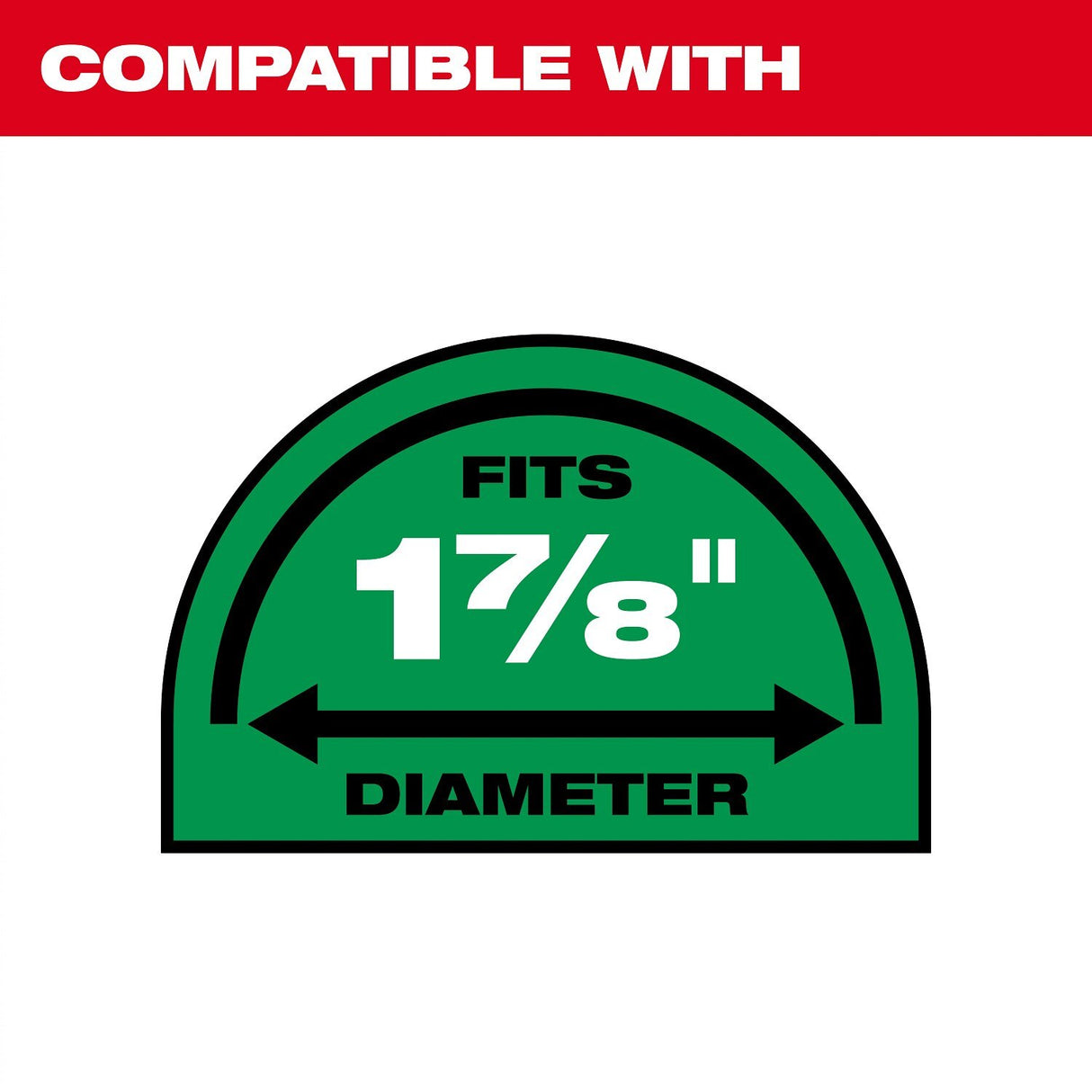 Milwaukee 49-90-1976 1-7/8" x 9' Expandable Vacuum Hose - 3