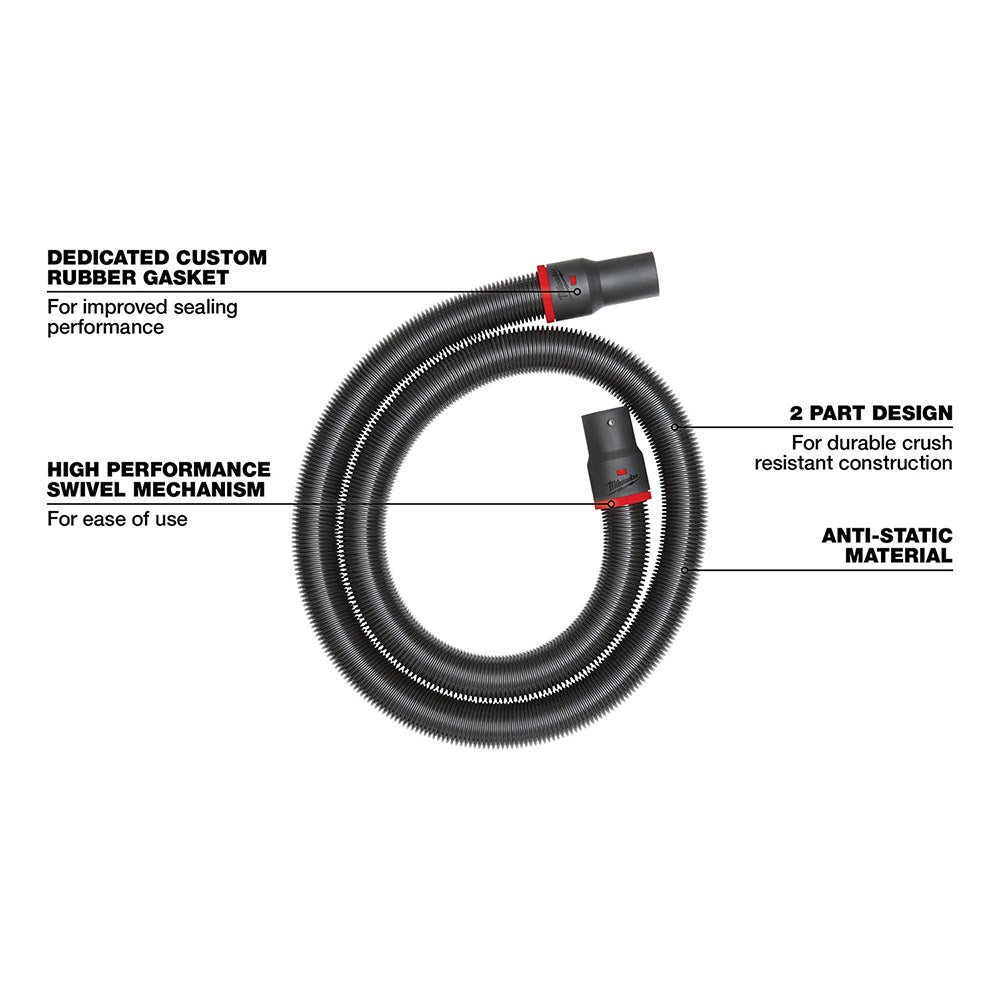 Milwaukee 49-90-2006 2-1/2" x 9' Flexible Hose - 6