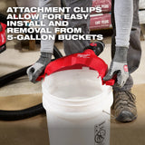 Milwaukee 49-90-2041 AIR-TIP Bucket Topper Dust Collector for 5-Gallon Bucket - 5