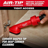 Milwaukee 49-90-2042 AIR-TIP Automotive Vacuum Accessory Set for Wet/Dry Vacuums (3-Piece) - 7